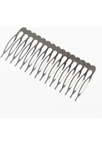 Rodyum 6 Metal Dişler Saç Klipleri Taraklar Dıy Saç Yayları Için Delikli Boş Saç Tarakları Takı Yapımı Bulguları Aksesuarları (Yurt Dışından)