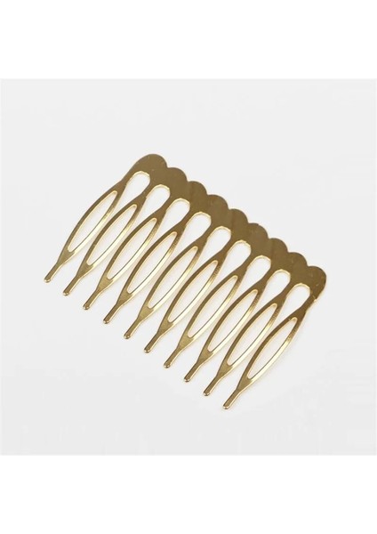 Rodyum 6 Metal Dişler Saç Klipleri Taraklar Dıy Saç Yayları Için Delikli Boş Saç Tarakları Takı Yapımı Bulguları Aksesuarları (Yurt Dışından)