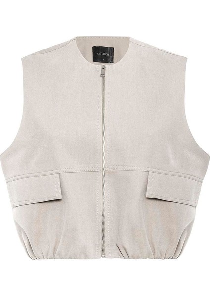 Taş Oversize Kadın Yelek