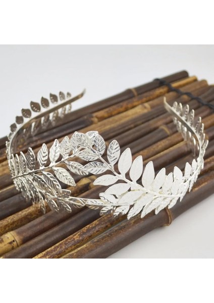 0643G Barok Altın Renk Yaprak Hairband Başlığı Taç Tiara Headdress Roma Tanrıçası Yunan Takı Gelin Düğün Saç Aksesuarları (Yurt Dışından) fırsatları