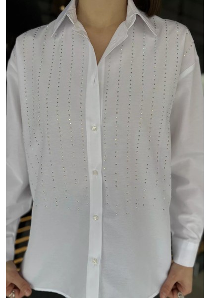 Kadın Uzun Kol Taşlı Gömlek fırsatları