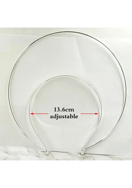 2 Kat 2 Gümüş Dıy Düğün Taç Saç Aksesuarları Çok Katmanlı Saç Bantları Tiaras ve Taçlar Lolita Headdress Muhteşem Mariage Saç Bandı Şapkalar (Yurt Dışından)