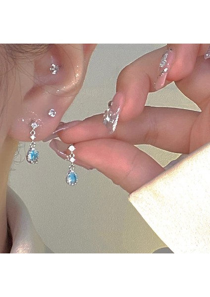 925 Gümüş Iğne Yay Küpe Kore Tarzı Küpeler Üst Düzey Küpeler Niş Inciler Çok Yönlü Mizaç Küpeleri (Yurt Dışından)