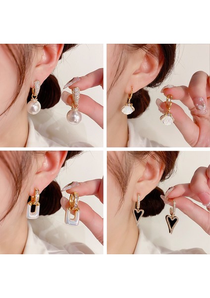 Popüler 925 Gümüş Iğne Küpe Klasik Geometrik Uzun Püskül Küpe (Yurt Dışından) fiyatları