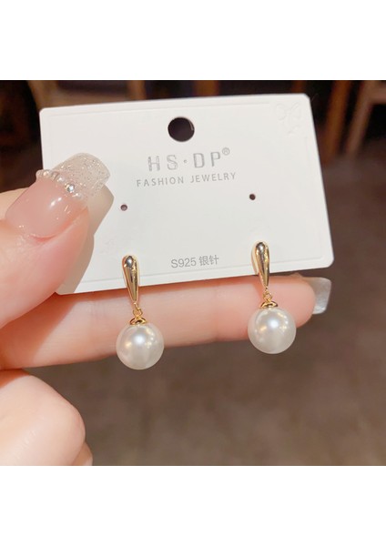 Popüler 925 Gümüş Iğne Küpe Klasik Geometrik Uzun Püskül Küpe (Yurt Dışından)