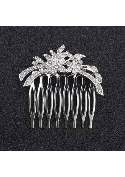 HS-J162 Gümüş Miallo Gelin Için Zarif Düğün Saç Tarakları Kristal Rhinestones Inciler Kadın Tokalar Gelin Başlığı Saç Takı Aksesuarları (Yurt Dışından)