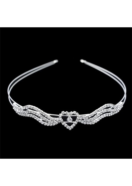 No.14 Boyutu Prenses Düğün Gelin Nedime Tiara Taç Kafa Bandı Kızlar Kristal Rhinestone Takı Saç Aksesuarları Gelin Kafası Süsleme (Yurt Dışından) fırsatları