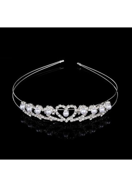 No.11 Boyutu Prenses Düğün Gelin Nedime Tiara Taç Kafa Bandı Kızlar Kristal Rhinestone Takı Saç Aksesuarları Gelin Kafası Süsleme (Yurt Dışından)