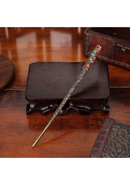 Bakırımsı Çinko Alaşımlı Saç Tokası Antik Stil Saç Tokası Çok Yönlü Günlük Başlık Modern Saç Tokası Kadın Tek Kelime Saç Tokası (Yurt Dışından)