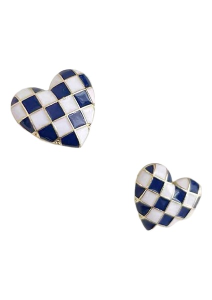 Kore Tarzı Kamelya Tarzı Delinmemiş Küpe Inci Çiçek Dama Tahtası Elmas Küpe Kadınlar Için (Yurt Dışından)