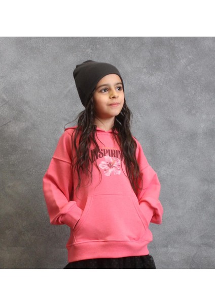 Kız Çocuk Kapüşonlu Sweatshirt