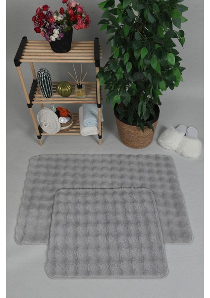 Modern Dekoratif Peluş Paspas 50*80 2pc