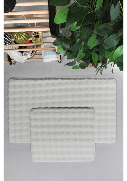Modern Dekoratif Peluş Paspas 50*80 2pc