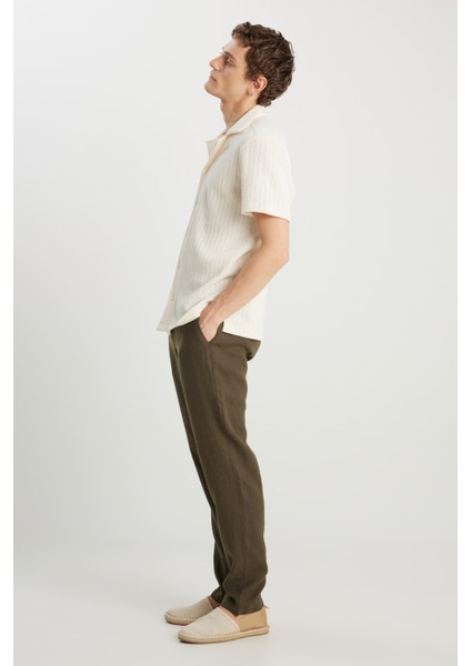 Keten Chino Pantolon Haki Erkek Pantolon fiyatları
