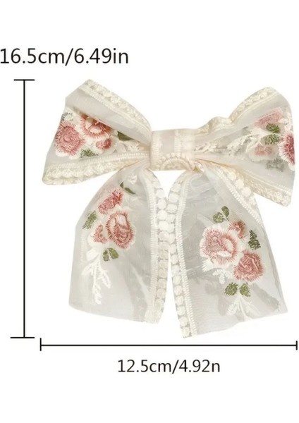 Fransız Nakışlı Çiçekler Fiyonk Toka modelleri