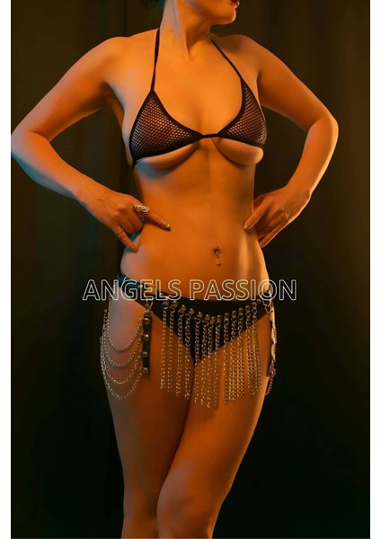 Deri Zincirli Etek Giyim modelleri