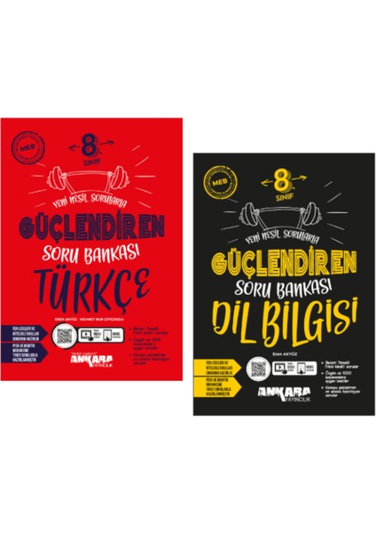 8.Sınıf Türkçe Güçlendiren Soru Bankası - Güçlendiren Dilbilgisi Soru Bankası 2'li Set