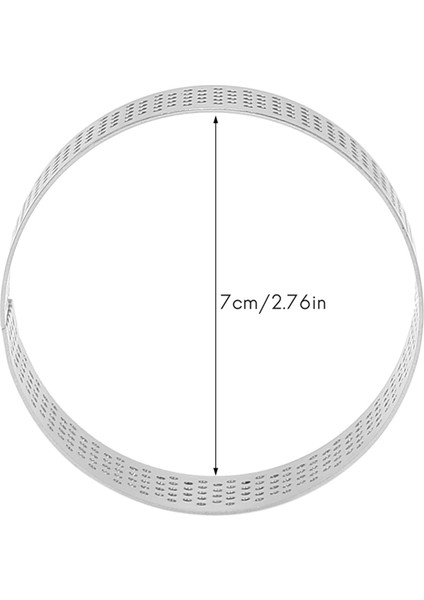 12 Adet 7 cm Dairesel Tart Halkaları Delikli Paslanmaz Çelik Meyveli Turta Kişleri Kek Mus Kalıbı Mutfak Pişirme Kalıbı Aracı (Yurt Dışından) modelleri