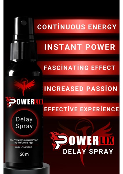 Powerlix 20ML Zevk Uzatan Efsanevi Formül - Uzun Etki Sprey