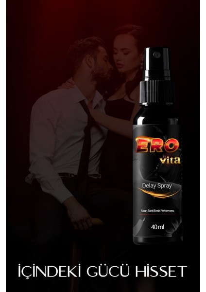Erovita 40ML Uzun Deneyim Spreyi – Mükemmel Etki & Kaliteli Formül