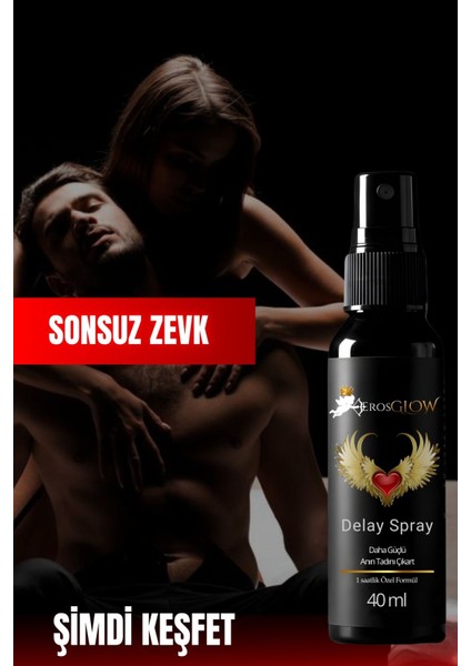 Erosglow 40ML Su Bazlı Uzun Deneyim Sprey – Hafif Dokunuş & Pürüzsüz Kullanım