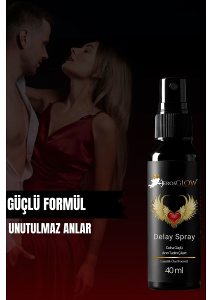 Erosglow 40ML Su Bazlı Uzun Deneyim Sprey – Hafif Dokunuş & Pürüzsüz Kullanım