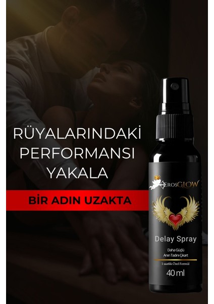 Erosglow 40ML Su Bazlı Uzun Deneyim Sprey – Hafif Dokunuş & Pürüzsüz Kullanım