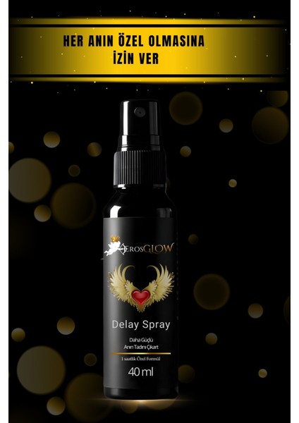 Erosglow 40ML Su Bazlı Uzun Deneyim Sprey – Hafif Dokunuş & Pürüzsüz Kullanım