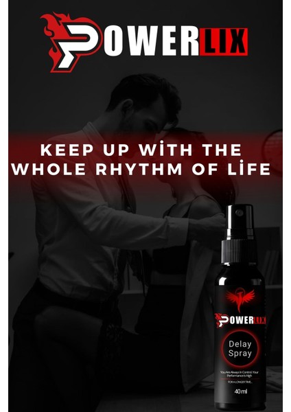 Powerlix 40ML Uzun Deneyim Su Bazlı Sprey – Kolay Kullanım & Güçlü Formül