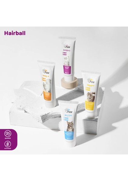 Hairball Malt Paste: Kediler İçin Glütensiz ve Şekersiz (100 gr) fiyatları