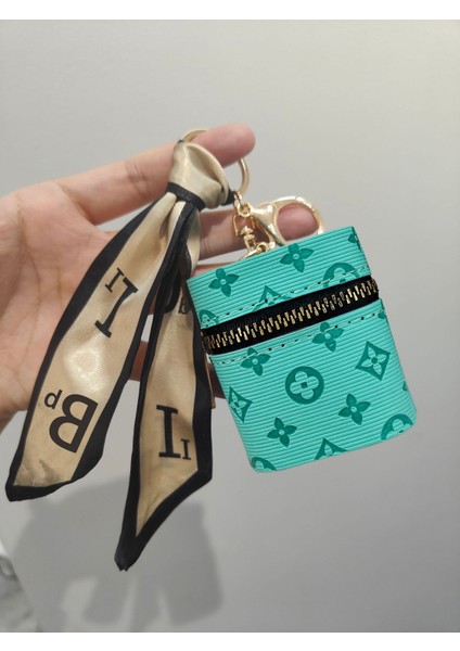 Anahtarlık Mini Bayan Kırmızı Zarf Saklama Kablosuz Kulaklık Bozuk Para Cüzdanı (Yurt Dışından)