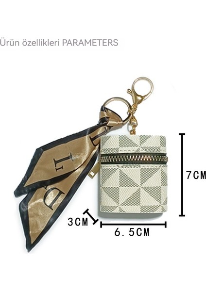 Anahtarlık Mini Bayan Kırmızı Zarf Saklama Kablosuz Kulaklık Bozuk Para Cüzdanı (Yurt Dışından) fiyatları