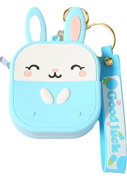 Silikon Karikatür Sevimli Anahtarlık Ins Sevimli Kıstırma Müzik Cüzdan (Yurt Dışından)