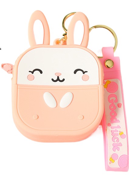 Silikon Karikatür Sevimli Anahtarlık Ins Sevimli Kıstırma Müzik Cüzdan (Yurt Dışından)