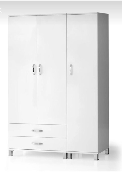 vess 3 Kapaklı Elbise Dolabı & Gardrop 120x46x189