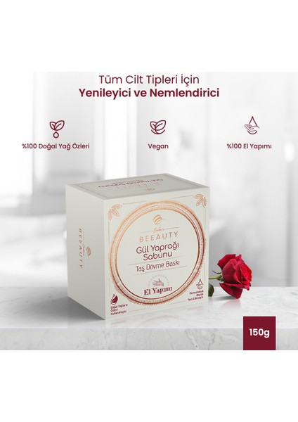 Taş Dövme Sabun Gül Yaprağı * 150 gr