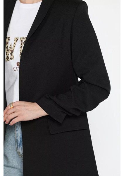 Kol Büzgülü Kadın Blazer Ceket P-00015578