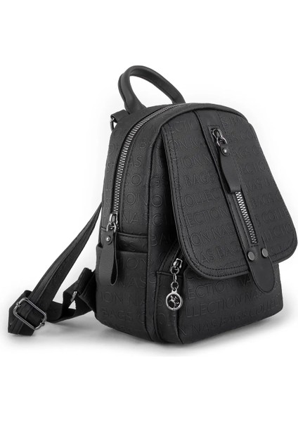 Kadın Siyah Hem Omuz Hem Sırt Çanta