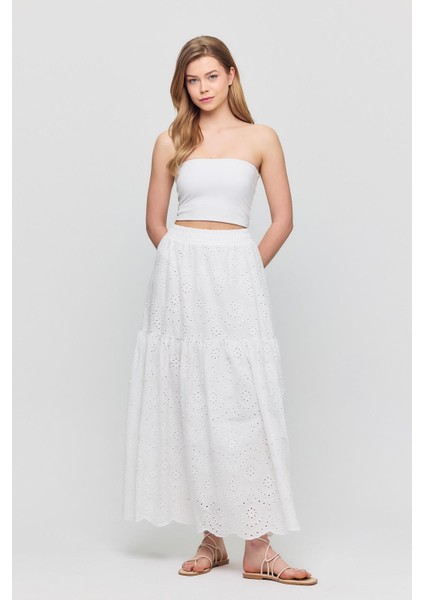 4422A Bel Lastilli Etek Beyaz fiyatları