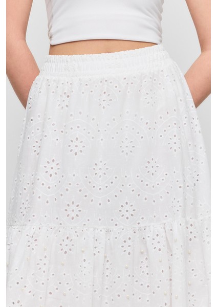 4422A Bel Lastilli Etek Beyaz fırsatları