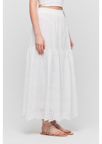 4422A Bel Lastilli Etek Beyaz indirimleri