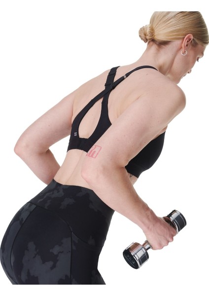 Power Pulse Bra Kadın Siyah Fitness Bra fırsatları
