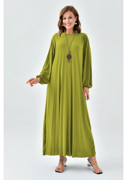 Kolyeli Piliseli Sandy Elbise