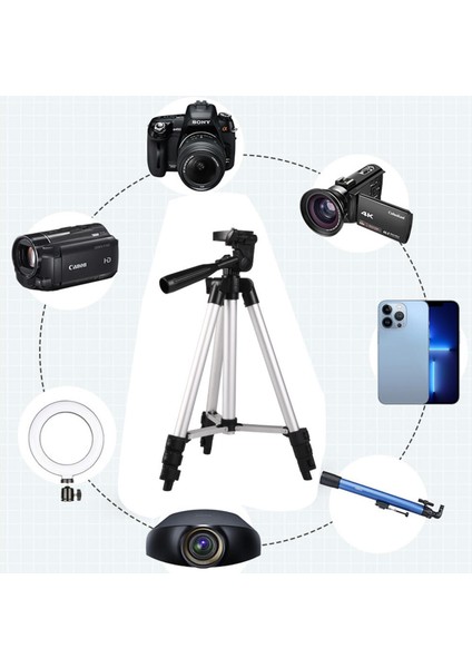 330A Üç Ayaklı Slr Fotoğraf Makinesi ve Akıllı Telefon Sehpası Canlı Yayın Zemin Ayağı (Yurt Dışından) indirimleri