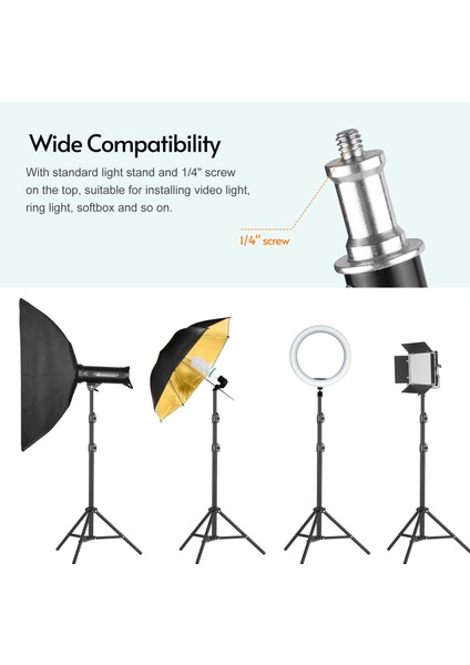 Sağlam Ayarlanabilir 210CM Metal Işık Sehpası Stüdyo Fotoğrafçılığı (Yurt Dışından) modelleri
