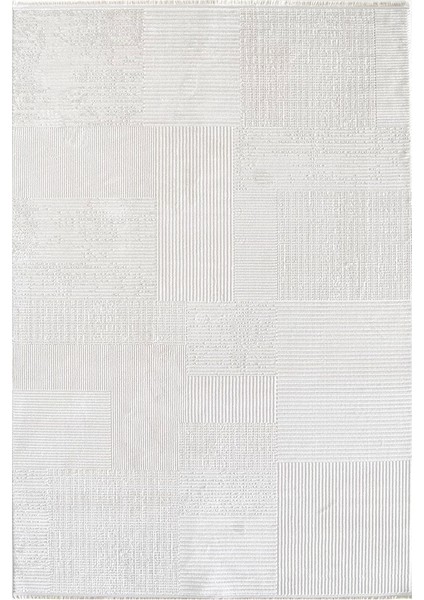 Norm 6223 Beyaz Modern Salon Halısı