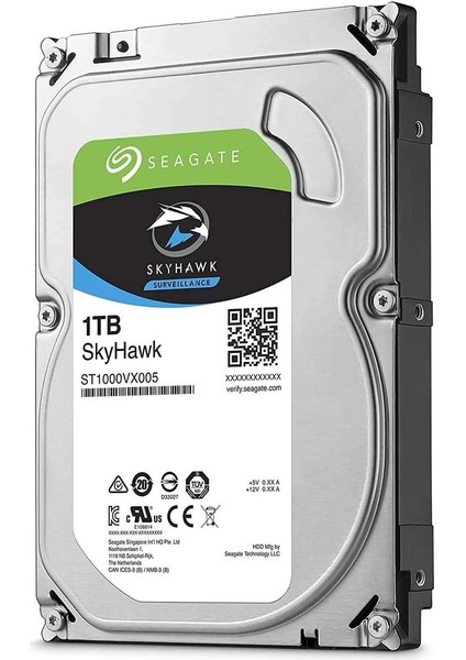 Skyhawk 1tb 5900RPM 64MB Sata3 ST1000VX005 7/24 HDD
