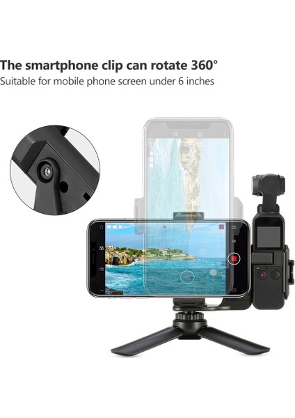 El Tipi Telefon Klipsli Mini Üçayak - Djı Osmo Pocket Gimbal Uyumlu (Yurt Dışından) indirimleri