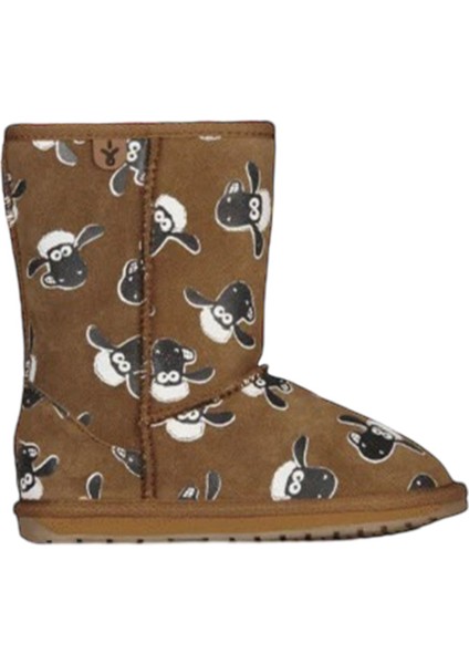 Shaun The Sheep Print Çocuk Bot Kahverengi