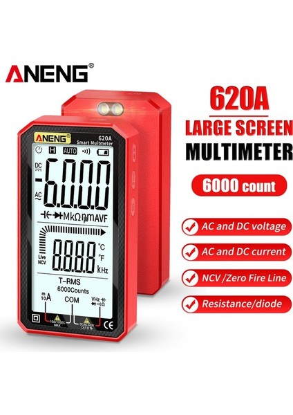 4,7 Inç LCD Ekran Ac / Dc Dijital Multre (Yurt Dışından)